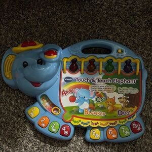 Blue Touch & Teach Elephant Toy VTech